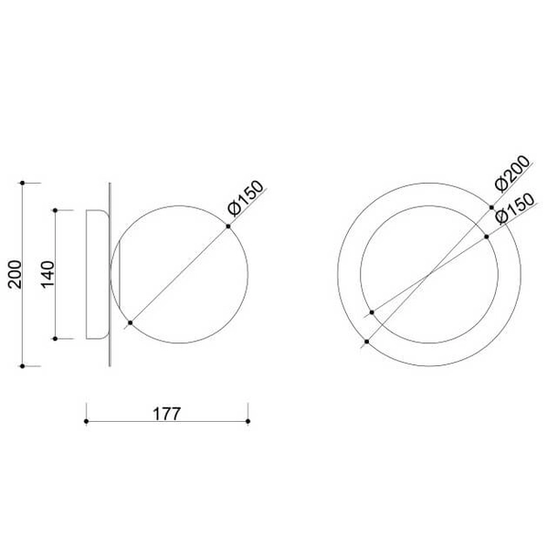 Kinkiet ścienny do salonu Borra B1A110S0 szklany metalowy IP44 biały