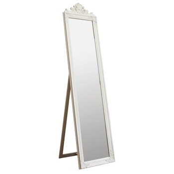 Klasyczne lustro dekoracyjne Lambeth 5055299433560 do sypialni białe