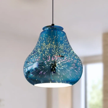 Lampa wisząca GALACTIC niebieska 31-56108 1xE27 modernistyczna