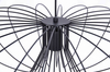 Wisząca lampa Tizi K-3409 industrialny druciak czarny