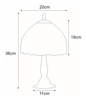 Lampa stojąca Teco K-G08789 na komodę brązowa zielona