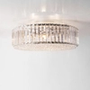 Plafon LAMPA sufitowa PRINCE C0360-05B-F4AC Zumaline okrągła OPRAWA z kryształkami glamour crystal przezroczysta