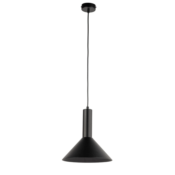 Lampa zawieszana Vitrum 40810 Sigma stożek do jadalni czarna