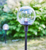 Ogrodowa lampa szklana Garden LED 3W 3000K czarna przezroczysta