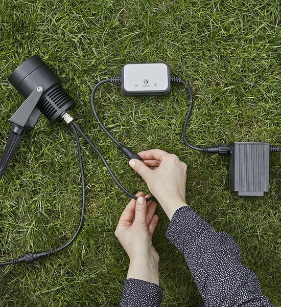 Gruntowa lampa zewnętrzna Garden regulowana LED 6W czarna