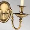 Lampa na ściane z abażurami Cambridge HK-CAMBRIDGE2+2xLS162-WHT Hinkley mosiądz biały