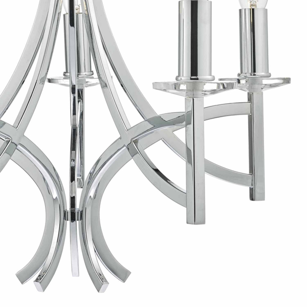 Świecznikowy żyrandol Lyon LYO0550 Dar Lighting na łańcuchu chrom