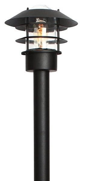 Lampa stojąca zewnętrzna słupek HELSINGOR-BOL-BK Elstead czarna
