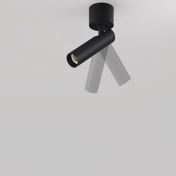 Nasufitowa lampa Focus C141CL-L125-6W3K-B LED 6W 3000K podłużna czarna