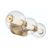 Kinkiet ścienny bubble Atomo QN-ATOMO-3W-BG LED 13W 3000K IP44 złoty