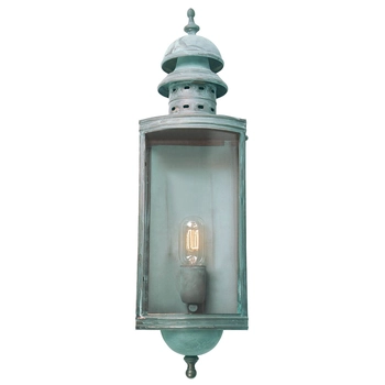 Kinkiet elewacyjny DOWNING-STREET-V IP44 latarenka zielona