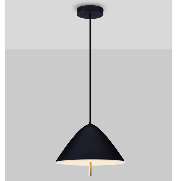 Wisząca lampa jadalniana CARAPARI LE44654 LED 17W 3000K czarna