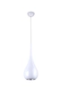 LAMPA wisząca DROP P0235 Maxlight metalowa OPRAWA zwis kropla łezka biała