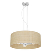 Wisząca lampa salonowa Marshall nad stół ratan biała