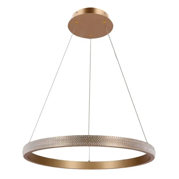 Wisząca okrągła lampa Hashim 31-28440 LED 34W 4000K do jadalni złota