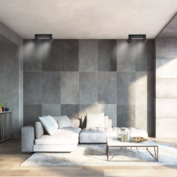 Regulowana LAMPA sufitowa SNOW LP-731/2W BK Light Prestige reflektorowa OPRAWA metalowy plafon tuby natynkowe czarny