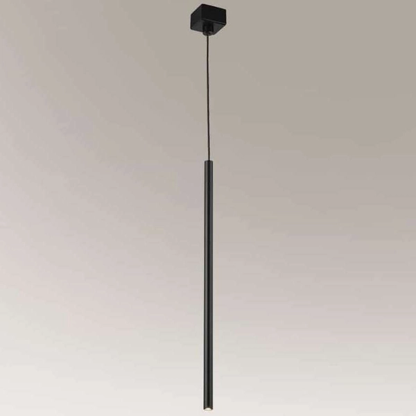 Wisząca LAMPA industrialna KOSAME 7844 Shilo metalowa OPRAWA tuba ZWIS loftowy czarny