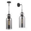 Loftowa wisząca lampa Tao TAO0110 do salonu czarny przydymiona