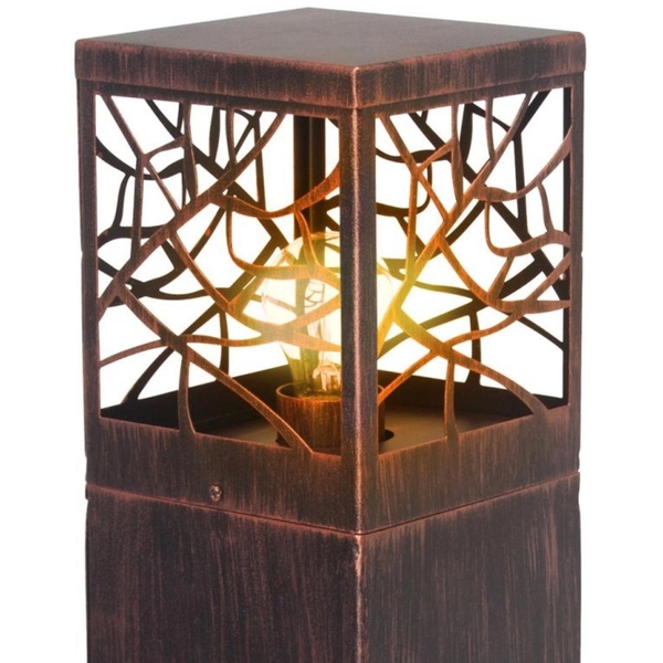 Rustykalny słupek ogrodowy Whitney 46394/55 metal IP44 rdzawy