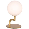 Stołowa LAMPA loft CGBRANCHTAB COPEL szklana LAMPKA kula stojąca na biurko mosiężna biała