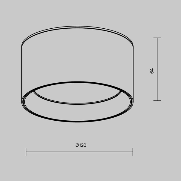 Sufitowa lampa do jadalni Vega C089CL-12W3K-W Maytoni LED 12W 3000K biała