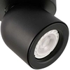 Sufitowa LAMPA plafon NUORA SPL-2855-1C-BL Italux metalowa OPRAWA regulowany reflektorek czarny