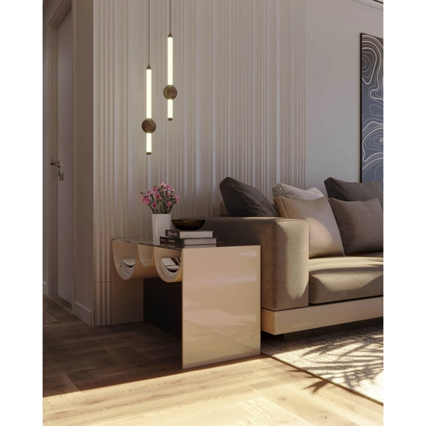 Wisząca lampa kamienna VERDES P0611 LED 10W 3000K tuba czarna