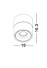 Regulowana lampa ALBACETE LE61362 LED 13W 3000K przysufitowa czarna