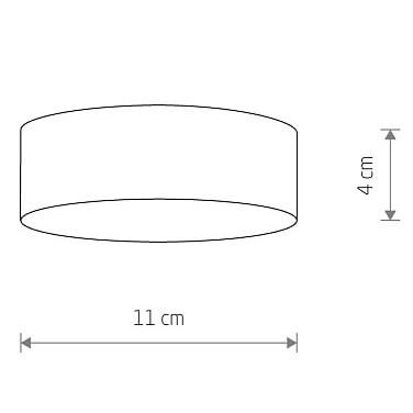 Lampa natynkowa Lid Round 10406 Nowodvorski LED 15W 3000K salonowa czarna