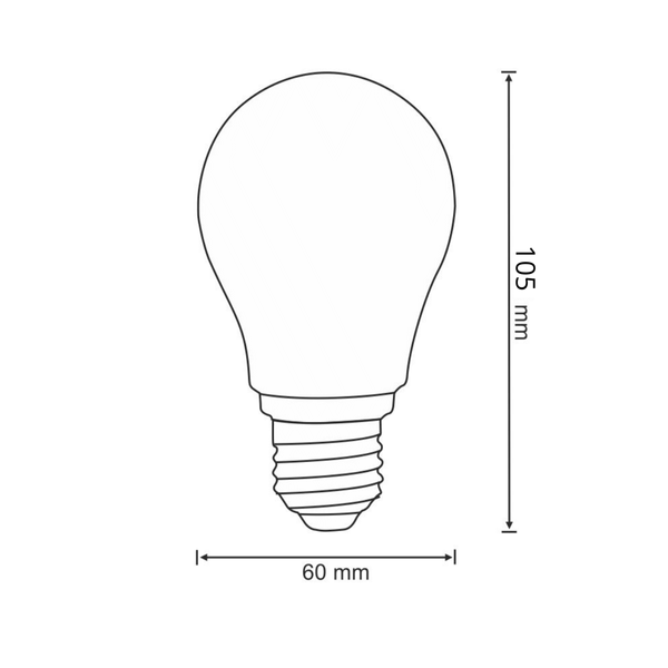 Ledowa żarówka industrialna S60 E27 7W 4000K 806lm klimatyczna
