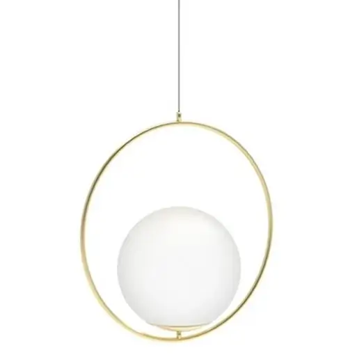 Wisząca lampa szklana Jumbo AZ4983 ball kula złota 
