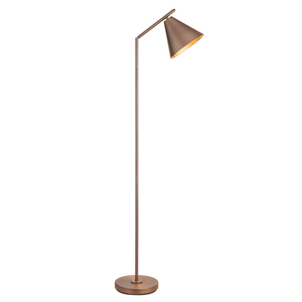 Podłogowa lampa z regulacją 102895 Endon stożek do salonu brąz antyczny