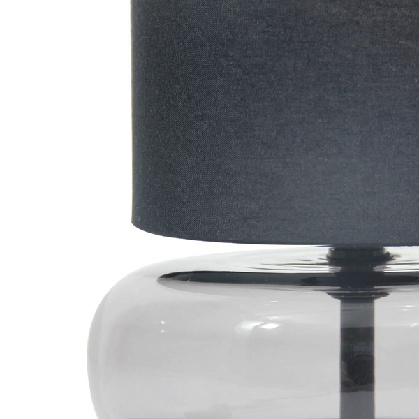 Abażurowa lampka na biurko Epiro TB-43648-BL-SG Italux czarny grafitowy