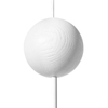 Kulista wisząca lampa nad stół Kello KEA111P0 drewniana biała