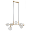 Molekułowa lampa wisząca Toledo PND-40717-7-HBR złoty przezroczysty
