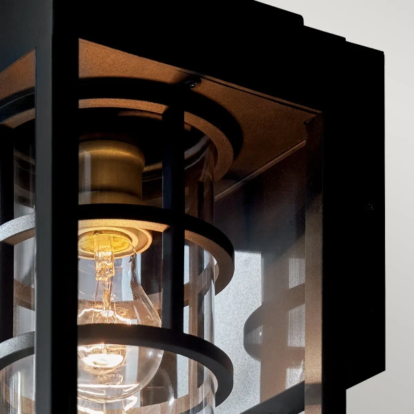 Industrialna lampa zewnętrzna Hone KL-HONE-M-BKT IP44 czarna