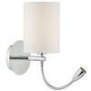Kinkiet ścienny Feta FET0750+S1061 Dar Lighting z regulowanym peszlem LED 1W chrom