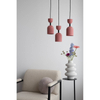 Lampa wisząca do jadalni Supuru SUA124P0 nad wyspę bordowa czarna OUTLET