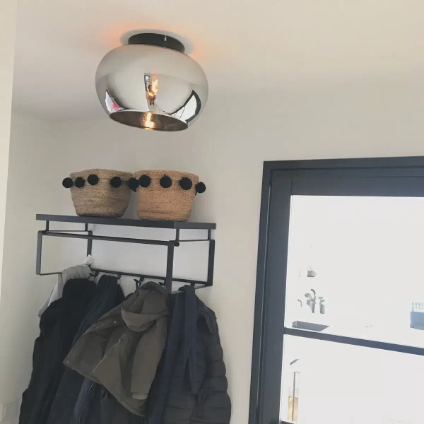 Sufitowa lampa loft Judi 45177/30/65 Lucide do sypialni przydymiona czarna
