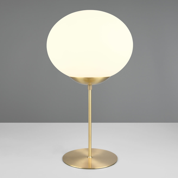 Lampa stolikowa FOMENTO 563100108 Trio do sypialni kula złoty biały