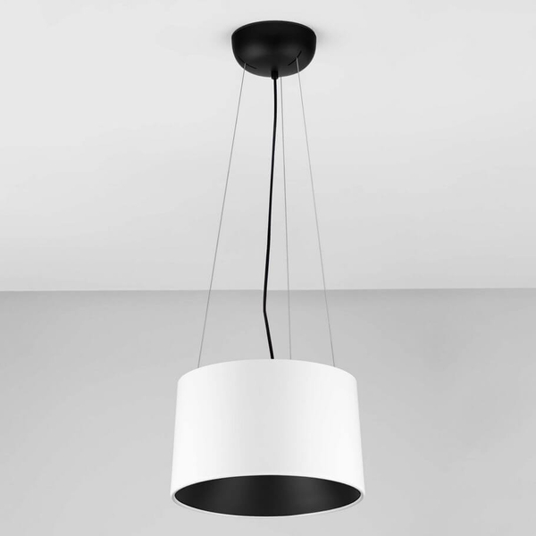 Wisząca lampa do jadalni CAMPANERO LE44807 LED 24W 3000K biała czarna
