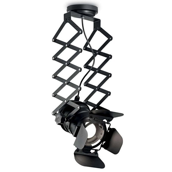 Reflektor LAMPA sufitowa CGRSCHARMONY COPEL studyjna OPRAWA na harmonijce nożycowa czarna