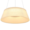 LAMPA wisząca CROTONE 48801CH-45 Globo plisowana OPRAWA zwis LED 45W 3000K - 6000K kryształki biały przezroczysty