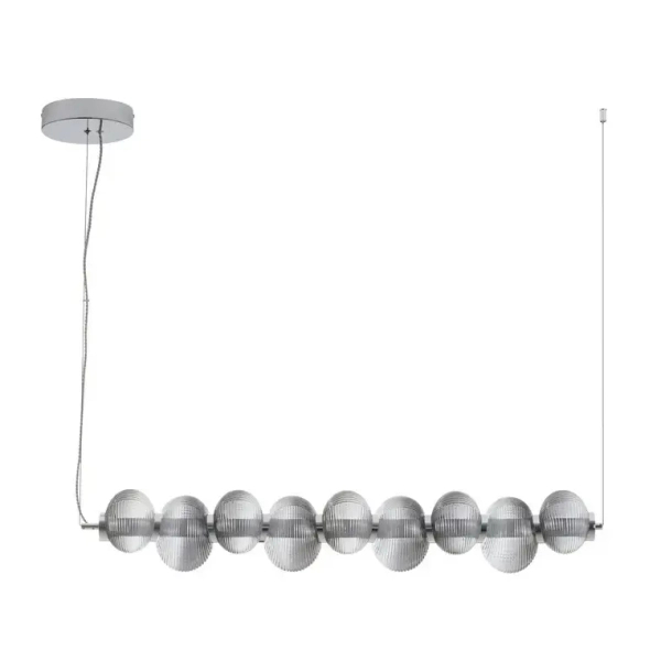 Wisząca lampa do jadalni TANVERA LE45209 LED 30W 3000K szklana szara