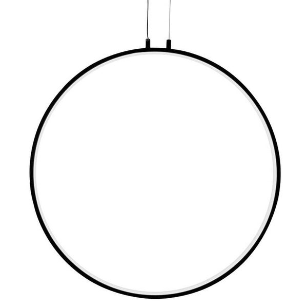 Lampa wisząca ring Circulo MSE010100373 Moosee LED 43W 3000K czarna