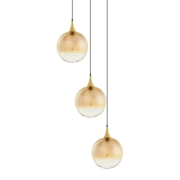 Potrójna lampa wisząca LURVELA LE45133 LED 15W 3000K ściemnialna złota