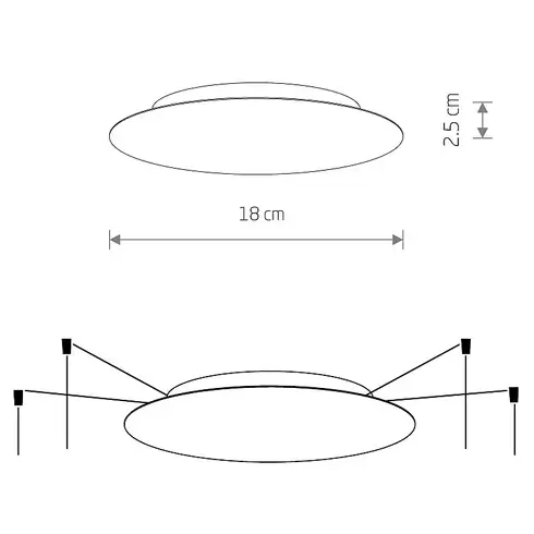 Puszka do lamp Cameleon Canopy A Mini 10017 Nowodvorski biały
