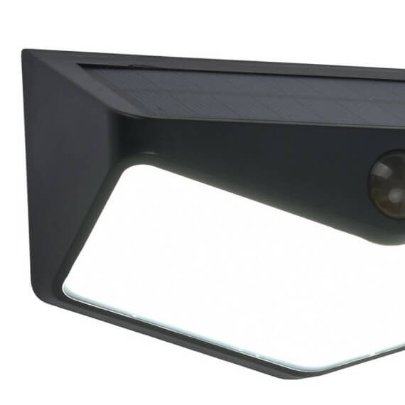 Elewacyjna lampa solarna WINGS 6915101330 LED 3,7W 5000K IP44 czarna