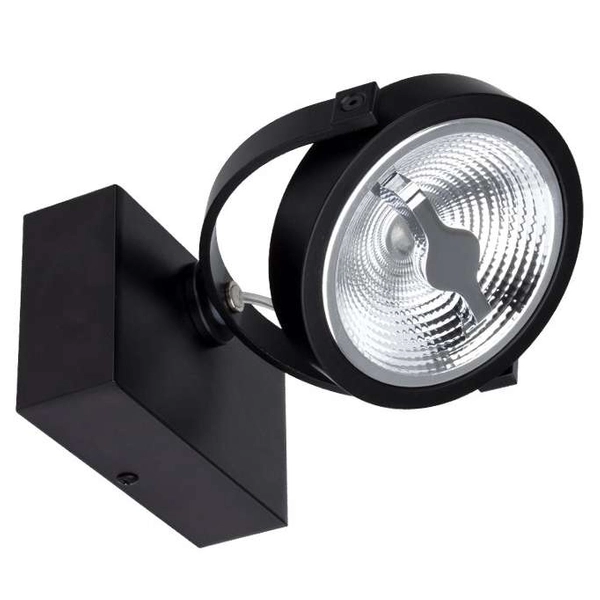 Natynkowa LAMPA sufitowa LUGAR ML5704 Milagro okrągła OPRAWA metalowy spot reflektorek regulowany czarny