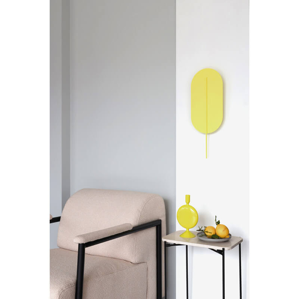 Jadalniana lampa ścienna Rokke RKK211110 metalowa żółta